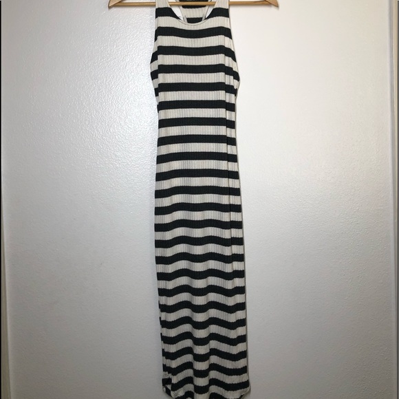 Silencio Los Angeles Black and White Striped Dress - Picture 2 of 8